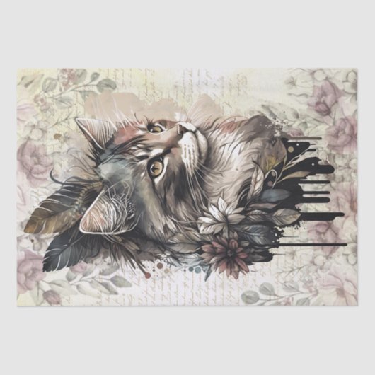 ボホフローラキャットウォーター色 薄葉紙 (正面)