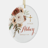 ボホフローラクリスマスバプテスマオーナメント神恵 セラミックオーナメント (右)