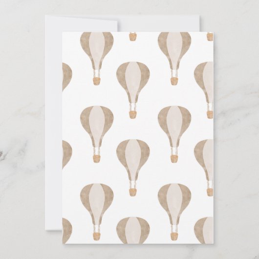 ボホフローラクリブバシネット子供部屋ベビーシャワー 招待状 (裏面)