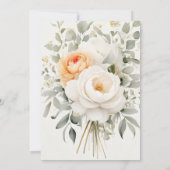 ボホフローラグリーンリーボタニカル結婚式招待状 招待状 (裏面)