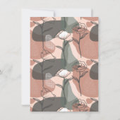 ボホフローラグリーン&ピンクシャンパンブランチ&バブリー 招待状 (裏面)