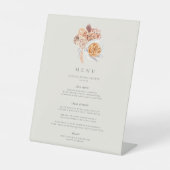 ボホフローラコーヒーテーマブライダルシャワーブランチ 台座サイン (正面)