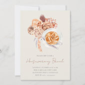 ボホフローラコーヒー引っ越し祝いパーティーブランチ 招待状 (正面)