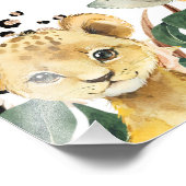 ボホフローラサファリ誕生日ウェルカムサイン フォトプリント            (角)