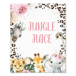 ボホフローラサファリ誕生日標識 フォトプリント           