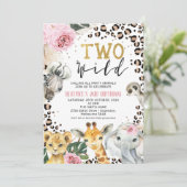 ボホフローラサファリ2ワイルド2歳誕生日 招待状 (スタンド正面)