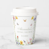 ボホフローラサマーワイルドフラワーブライダルシャワー 紙コップ (裏面)