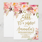 ボホフローラシッ驚きの誕生日 招待状 (正面/裏面)