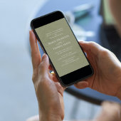 ボホフローラシンプルウォーターカラーグリーンパーム葉 招待状