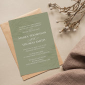 ボホフローラシンプルウォーターカラーグリーンパーム葉 招待状