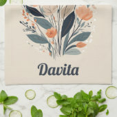 ボホフローラスケッチ キッチンタオル (折り畳み)