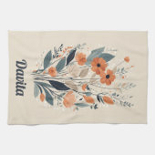 ボホフローラスケッチ キッチンタオル (横)