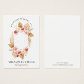 ボホフローラスタッドイヤリングジュエリー (正面&裏面)