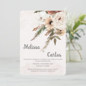 ボホフローラスペインの結婚式招待状 招待状 (スタンド正面)