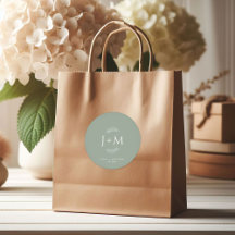 ボホフローラセージ結婚グリーンのステッカー