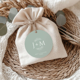 ボホフローラセージ結婚グリーン フェイバータグ