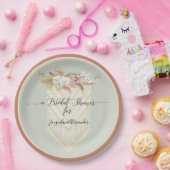 ボホフローラテラコッタパンパスグラスブライダルシャワー ペーパープレート (パーティー)