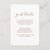 ボホフローラテラ結婚コッタズゲスト詳細 エンクロージャーカード (正面)