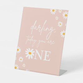 ボホフローラデイジーグルービーバースデーパーティードコール 台座サイン