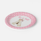 ボホフローラトライバルテペレガールベビーシャワー ペーパープレート (アングル)
