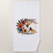 ボホフローラトンフライ ビーチタオル (正面)