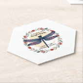 ボホフローラトンボ彼女は強い服を着ている ペーパーコースター (アングル)