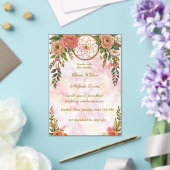 ボホフローラドリームキャッチャー結婚式招待状 アクリル招待状 (インサイチュ (ウェディング))