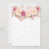 ボホフローラドリームキャッチャー1stバースデートライバルガール 招待状 (裏面)