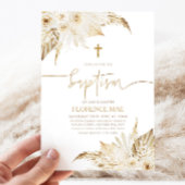 ボホフローラニュートラルガールズバプテスマ《キリスト教》洗礼式や命名式 招待状