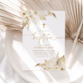 ボホフローラニュートラルガールズバプテスマ《キリスト教》洗礼式や命名式 招待状