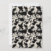 ボホフローラハイランドカウプリントベイビーシャワー 招待状 (裏面)