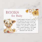 ボホフローラハイランド牛の本ベビー エンクロージャーカード (正面)