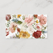 ボホフローラハイランド牛ベビーシャワーオムツラッフル エンクロージャーカード (裏面)