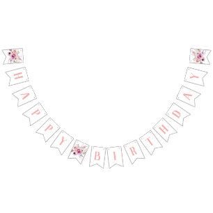 ボホフローラハッピーバースデー バンティングフラッグ