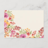 ボホフローラハネムーンファンドブライダルシャワー エンクロージャーカード (裏面)