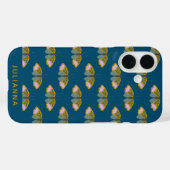 ボホフローラバタフライイラストレーション パーソナライズされた Case-Mate iPhoneケース (裏面 (横))