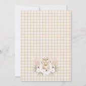 ボホフローラバニーラビットベビーシャワー招待状 招待状 (裏面)