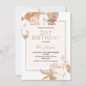 ボホフローラバラ金ゴールド21日招待状 招待状 (正面)