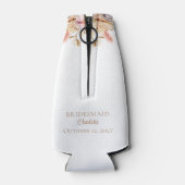 ボホフローラパンパスグラスブリーズメイドウェディングパーティー ボトルクーラー (裏面)