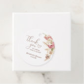 ボホフローラパンパスグラスベイビーシャワーありがとう フェイバータグ (インサイチュ)