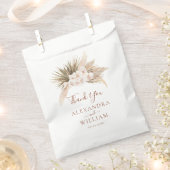 ボホフローラパンパスグラス秋素朴結婚ズ フェイバーバッグ (クリップ留めされた状態)