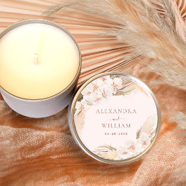 ボホフローラパンパスグラス秋素朴結婚ズ ラウンドシール