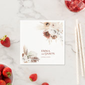 ボホフローラパンパスグラス結婚ズナプキン スタンダードカクテルナプキン (インサイチュ)