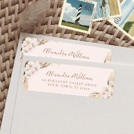 ボホフローラパンパスグラス結婚ズ差出人住所 ラベル