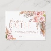 ボホフローラパンパバラ金ゴールドおむつラッフル エンクロージャーカード (正面)