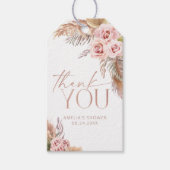 ボホフローラパンパバラ金ゴールドサンキュー ギフトタグ (正面)