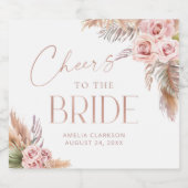 ボホフローラパンパバラ金ゴールド応援 スパークリングワインラベル (シングルラベル)