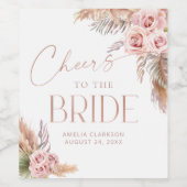 ボホフローラパンパバラ金ゴールド応援 ワインラベル (シングルラベル)