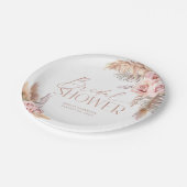 ボホフローラパンパバラ金ゴールド紙プレート ペーパープレート (アングル)