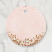 ボホフローラパンパポップ・アートのスグラス彼女がポップ フェイバータグ (裏面)